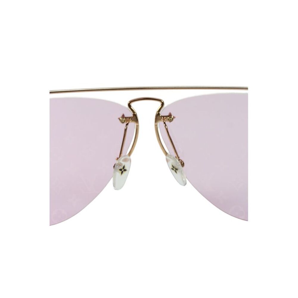 Louis Vuitton Womens Z1174E 9ZZ 63mm 10mm 140mm Monogram Lenses Pink Sunglasses - Picture 5 of 9